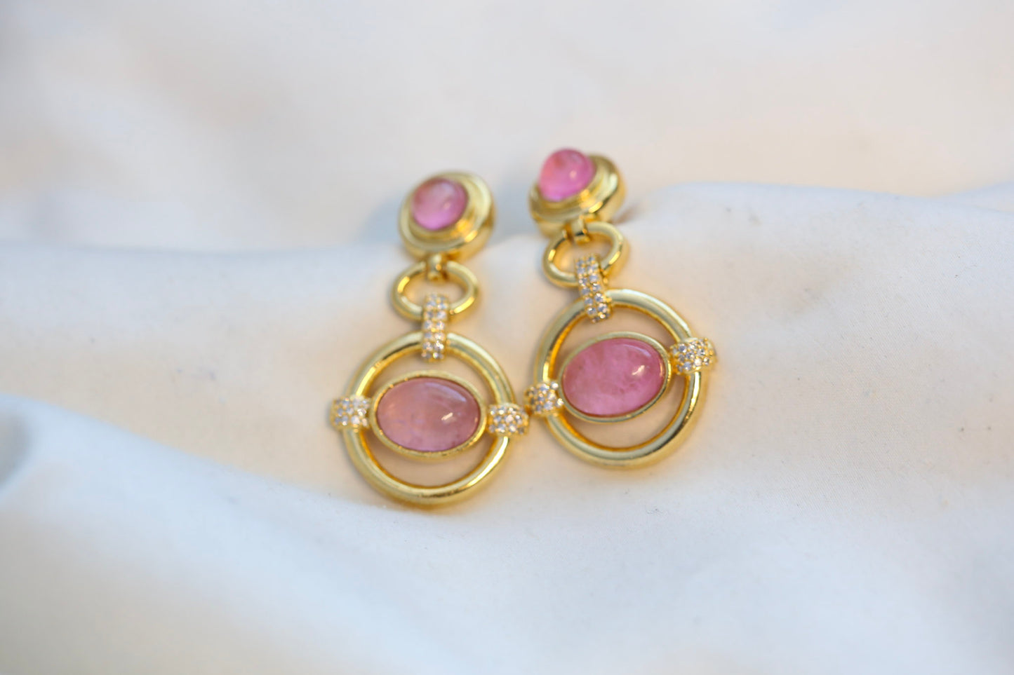 CZ Semiprecious Earrings - (101-72)