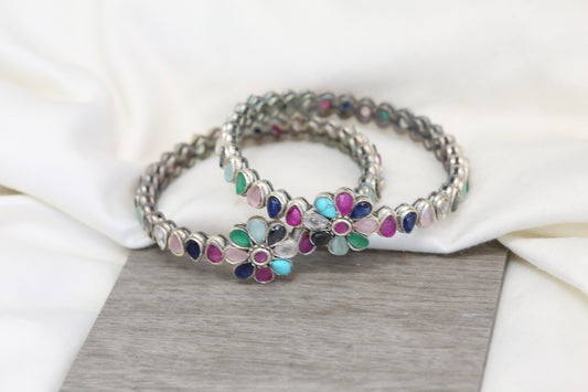 Kemp Bangle Set (2.4) - Multicolor