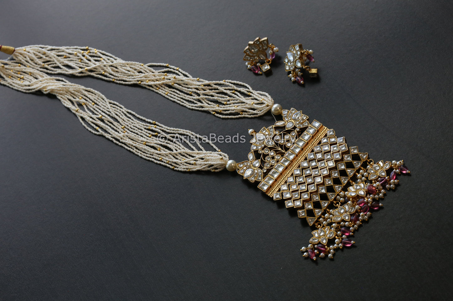 Jodha Jadau Kundan Necklace Set (102-53)