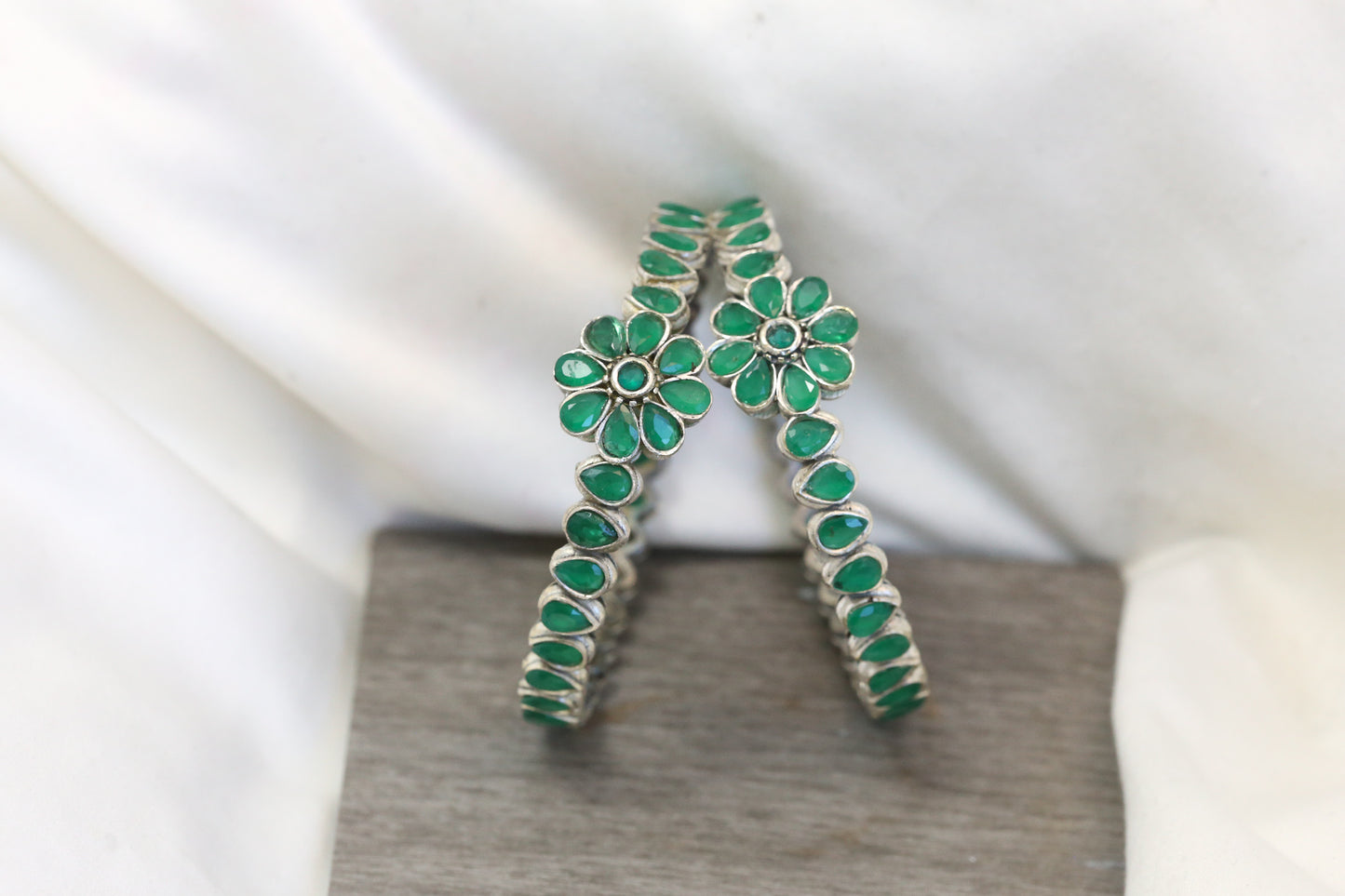 Kemp Bangle Set (2.4) - Green