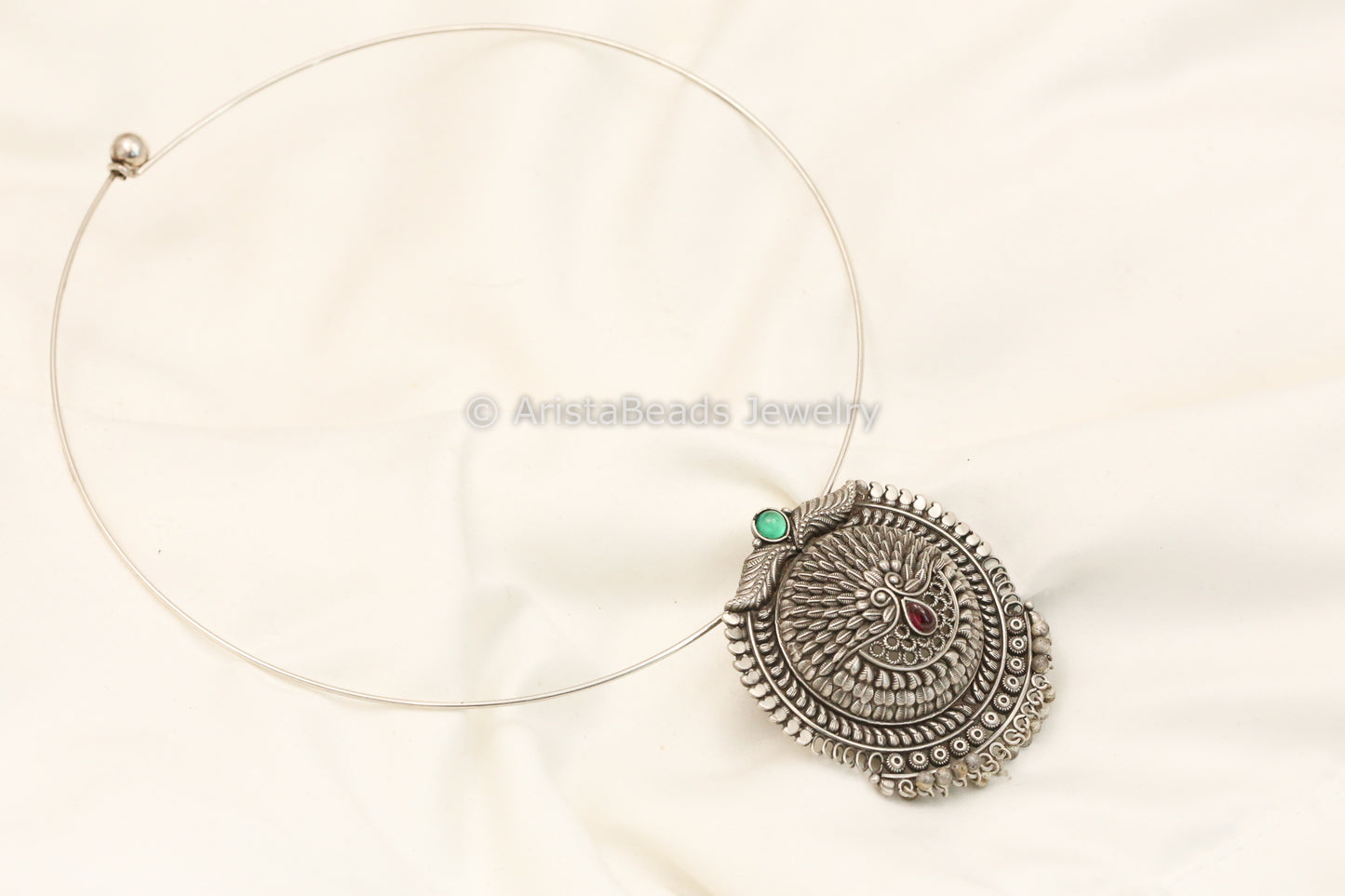 925 Handmade Kolhapuri Work Necklace