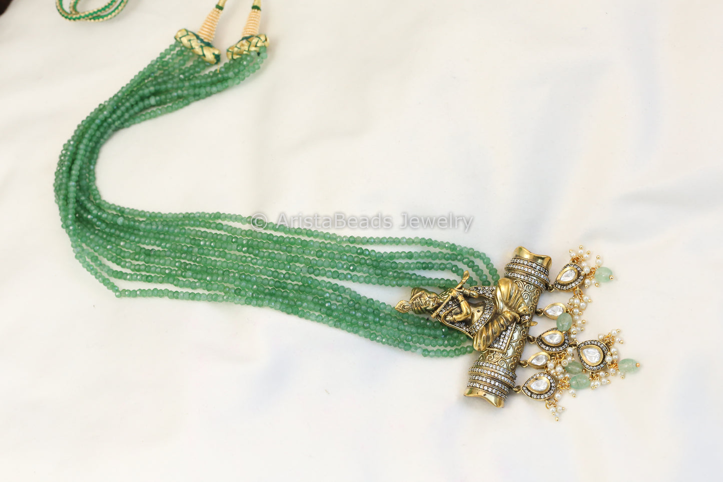 Victorian Uncut Kundan ShriKrishna Necklace