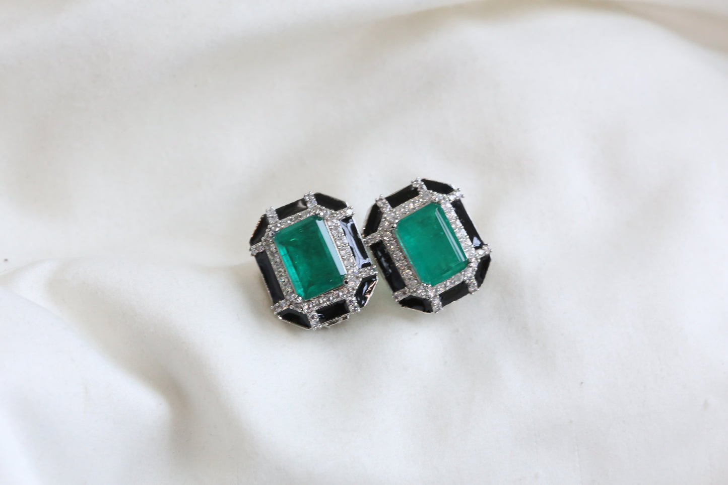 Premium Doublet, CZ & Enamel Studs (101-14)