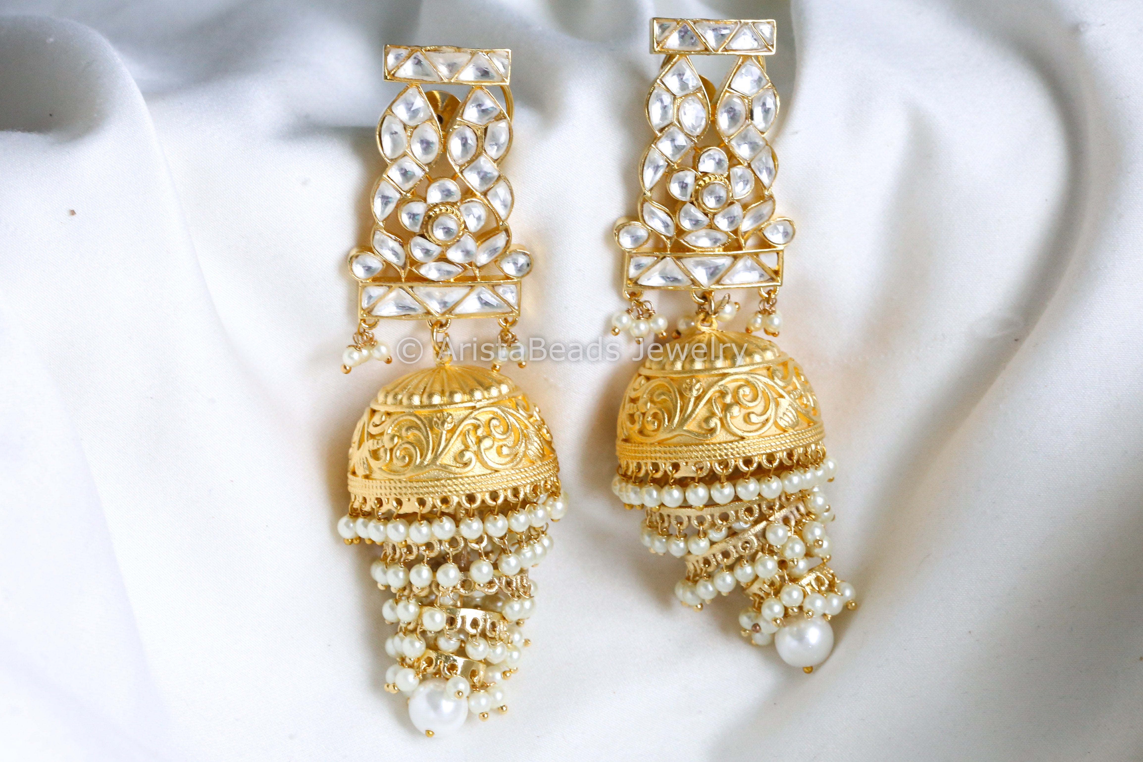 Kundan Jhumkas - Buy Kundan Jhumkas online in India