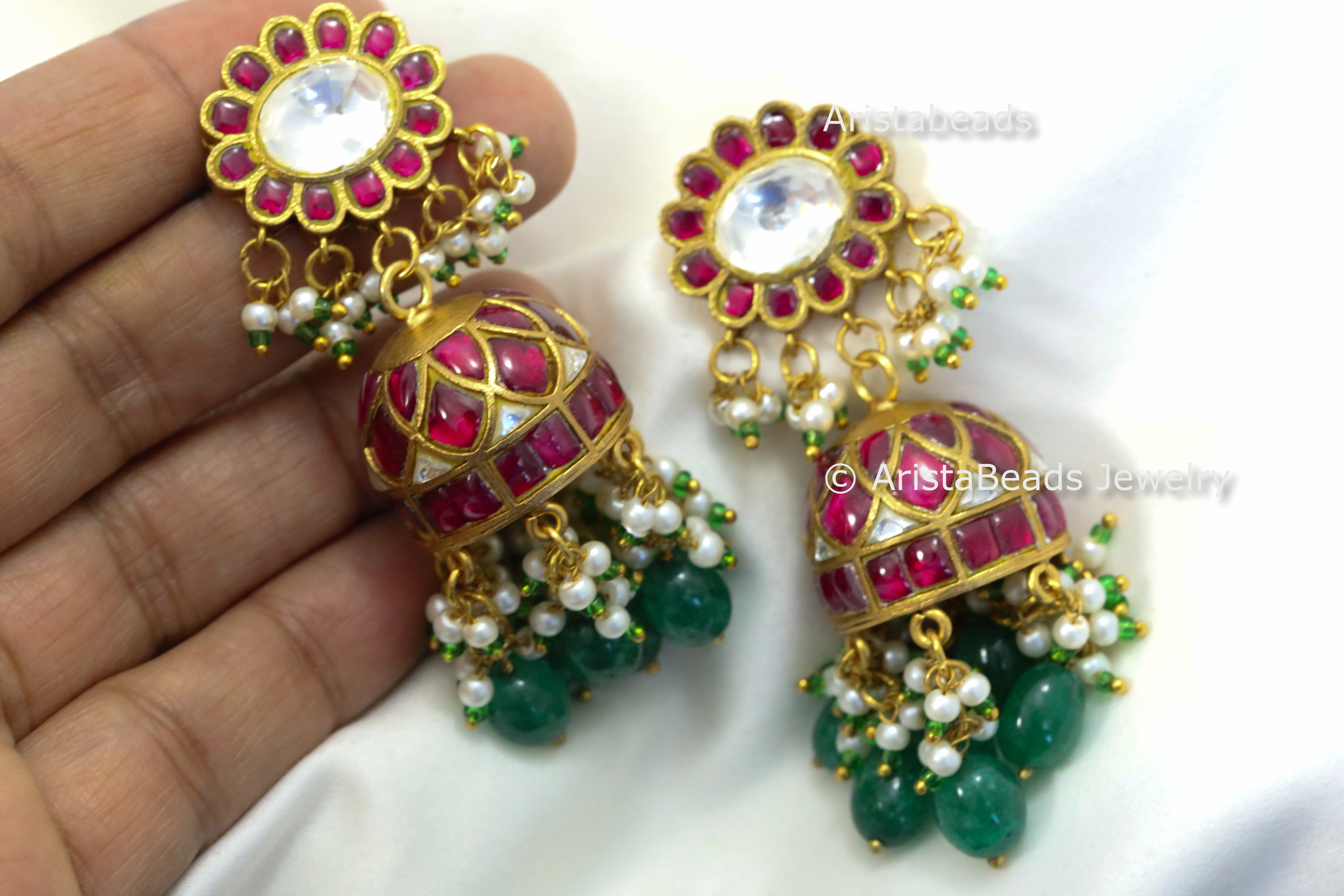 Jadau kundan earrings buy