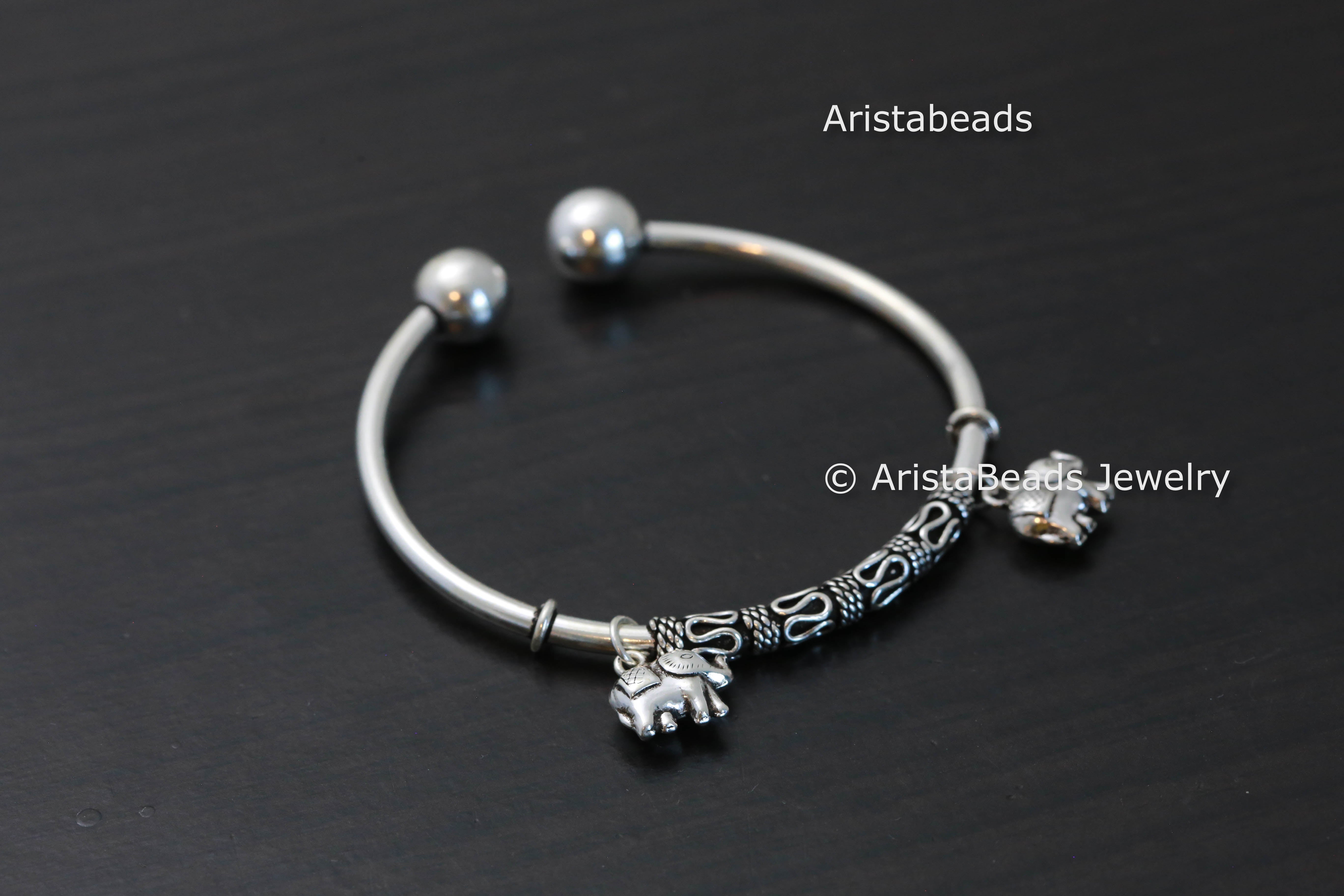 925 Silver Bangle – AristaBeads Jewelry